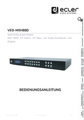 Ecler VEO-MXH88D Bedienungsanleitung