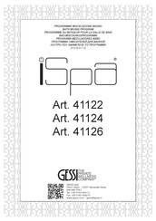 Gessi iSpa 41122 Montageanleitung