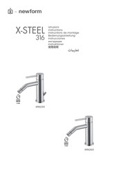 Newform X-STEEL 316 69623X Bedienungsanleitung