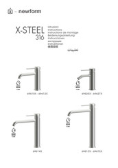 Newform X-STEEL 316 69625X Bedienungsanleitung