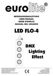 EuroLite LED FLO-4 DMX-Lichteffekt Bedienungsanleitung