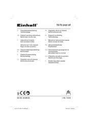 EINHELL TE-TS 2025 UF Originalbetriebsanleitung