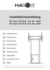 HAGOR HP Twin Lift FS-B Installationsanleitung