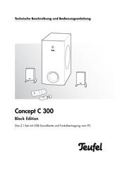 Teufel Concept C 300 Technische Beschreibung Und Bedienungsanleitung