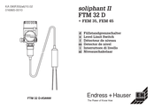 Endress+Hauser soliphant II FEM 35 Bedienungsanleitung
