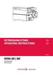 Pfeiffer Vacuum HENA 202 Betriebsanleitung