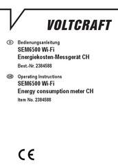 VOLTCRAFT SEM6500 Wi-Fi Bedienungsanleitung