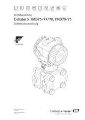 Endress+Hauser Deltabar S PMD70 Betriebsanleitung