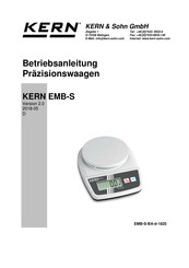 KERN EMB-S Serie Betriebsanleitung