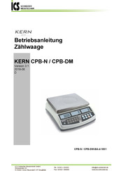 KERN CPB-DM Serie Betriebsanleitung