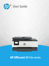 HP OfficeJet 8010e Serie Bedienungsanleitung