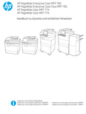 HP PageWide Color MFP 779 Series Handbuch Zu Garantie Und Rechtliche Hinweise