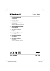 EINHELL TE-AG 115/600 Originalbetriebsanleitung