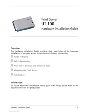 Seh UT 100 Hardwareinstallationshandbuch