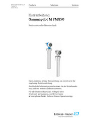 Endress+Hauser Gammapilot M FMG50 Kurzanleitung