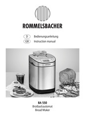 Rommelsbacher BA 550 Bedienungsanleitung