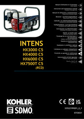 Kohler INTENS HX3000 C5 Benutzer- Und Wartungshandbuch