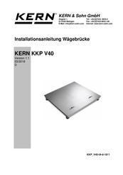 KERN KKP V40 Installationsanleitung