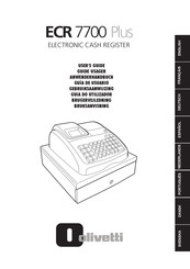 Olivetti ECR 7700 Plus Anwenderhandbuch