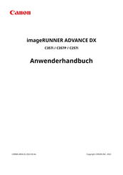 Canon imageRUNNER ADVANCE DX C257i Anwenderhandbuch