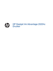 HP Deskjet Ink Advantage 2020hc Bedienungsanleitung