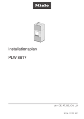 Miele PLW 8617 Installationsplan