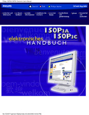 Philips 150P3C Elektronisches Handbuch