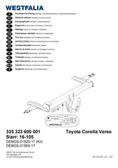 Westfalia Automotive 335 323 600 001 Montage- Und Betriebsanleitung