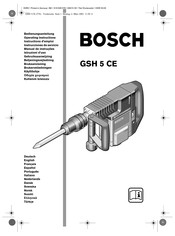 Bosch GSH 5 CE Bedienungsanleitung