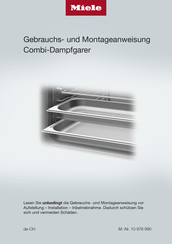 Miele DGC 7845 Gebrauchs- Und Montageanweisung