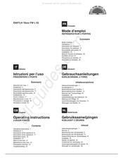 Hotpoint Ariston ENXTLH 19 FW L 03 Serie Gebrauchsanleitung
