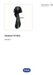 Stahl 8491/1 Serie Betriebsanleitung