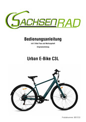 SachsenRad Urban E-Bike C3L Bedienungsanleitung