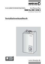 BROTJE EcoTherm Plus WGB Pro EVO 15 C Installationshandbuch