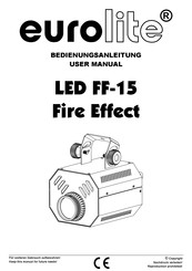 EuroLite LED FF-15 Fire Effect Bedienungsanleitung
