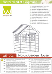 wendi toys Nordic Garden House WE-703 Montage- Und Bedienungsanleitung