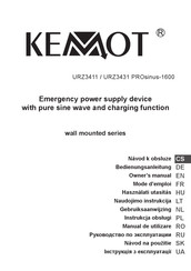 Kemot wall mounted Serie Bedienungsanleitung