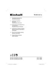 EINHELL 45.135.94 Originalbetriebsanleitung