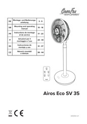 CasaFan Airos Eco SV 35 Montage- Und Bedienungsanleitung