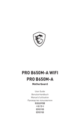 MSI PRO B650M-A WIFI Benutzerhandbuch