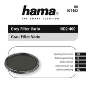 Hama Grau Vario ND2-400 Bedienungsanleitung