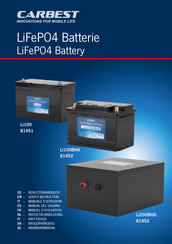 Carbest LiFePO4 Li100 Benutzerhandbuch
