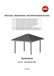 Weka 651.3838.00.72B Montage-, Bedienungs- Und Wartungsanleitung