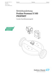 Endress+Hauser Proline Promass X 500 Betriebsanleitung