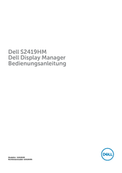 Dell S2419HM Bedienungsanleitung
