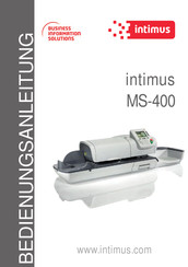 intimus MS-400 Bedienungsanleitung