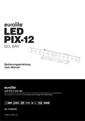 EuroLite LED PIX-12 QCL Leiste Bedienungsanleitung