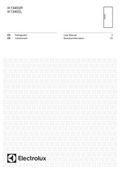 Electrolux IK1345SL Benutzerinformation