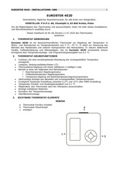 EUROSTER 4020 Installationsanleitung