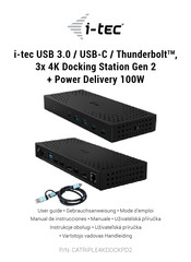 i-tec CATRIPLE4KDOCKPD2 Gebrauchsanweisung